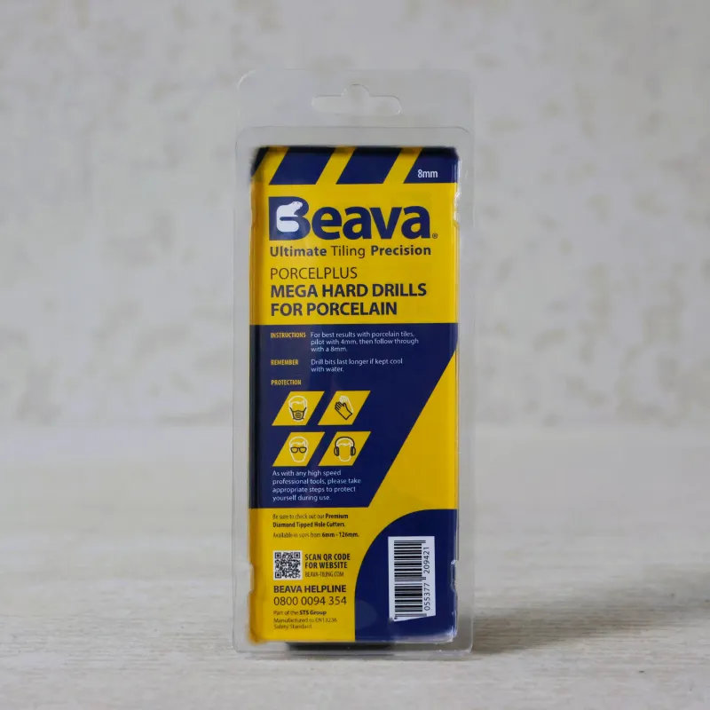 Beava Porcelplus Drill with 2x 4mm Pilot Drills