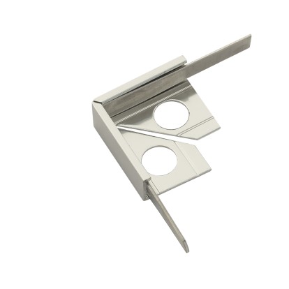 Beava Classic L-Shaped Corners Bright Silver (Pack of 2)