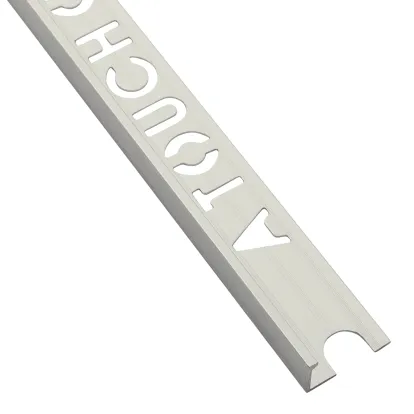 Beava Classic L-Shape Tile Trim Brushed Silver