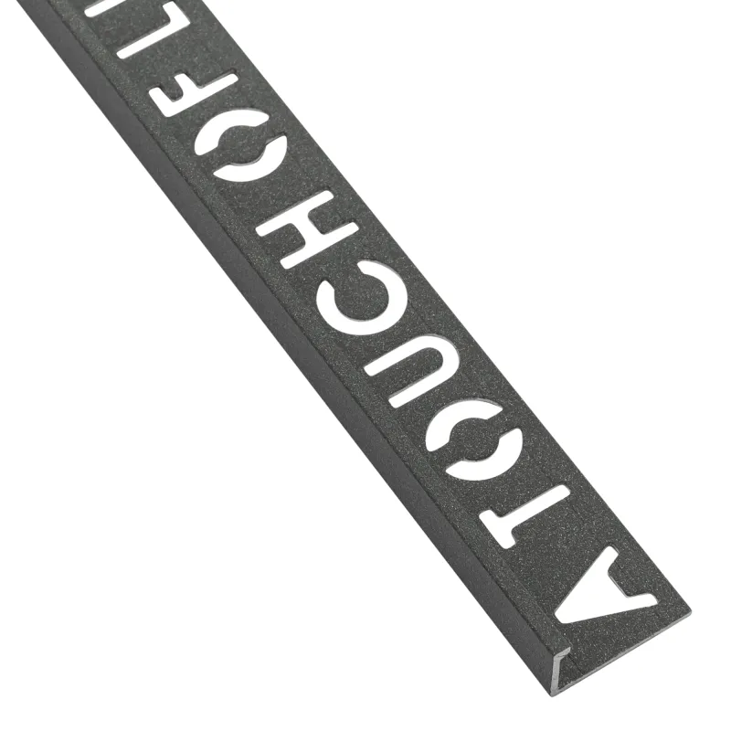 Beava Classic L-Shape Tile Trim Space Grey