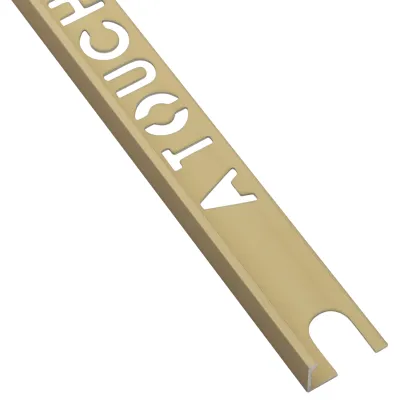 Beava Classic L-Shape Tile Trim Matt Gold