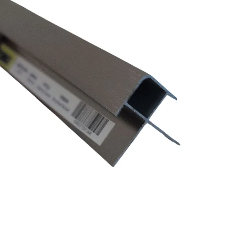 Wetwall Panel Trim Brushed Nickel 11.2mm External Corner