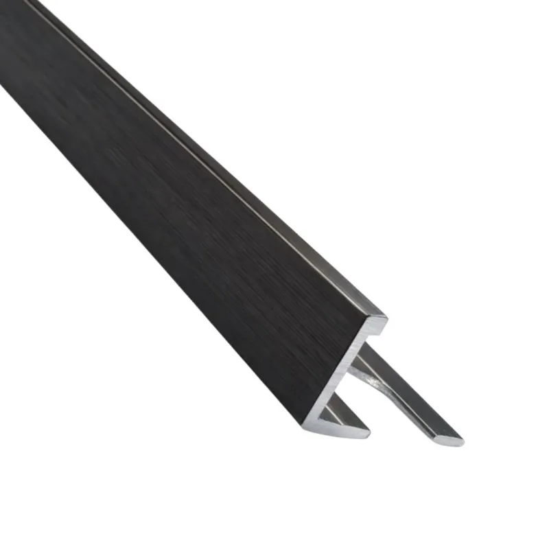 Beava Classic L-Shape Tile Trim Brushed Gunmetal