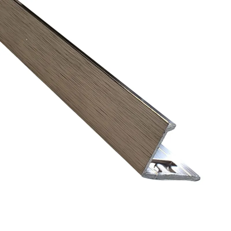 Beava Classic L-Shape Tile Trim Brushed Copper