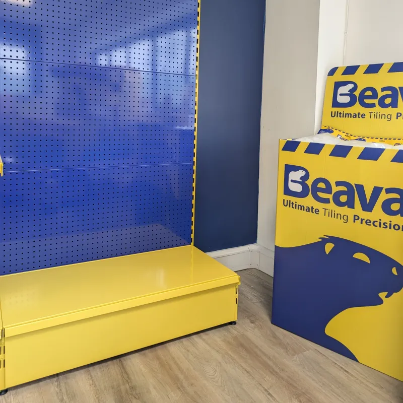 Beava 1m Add on perforated display stand - 1 leg (Part 1of2)
