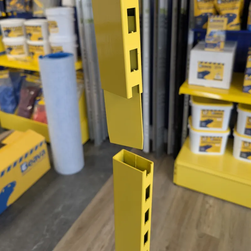 Beava 1m Add on perforated display stand - 1 leg (Part 1of2)