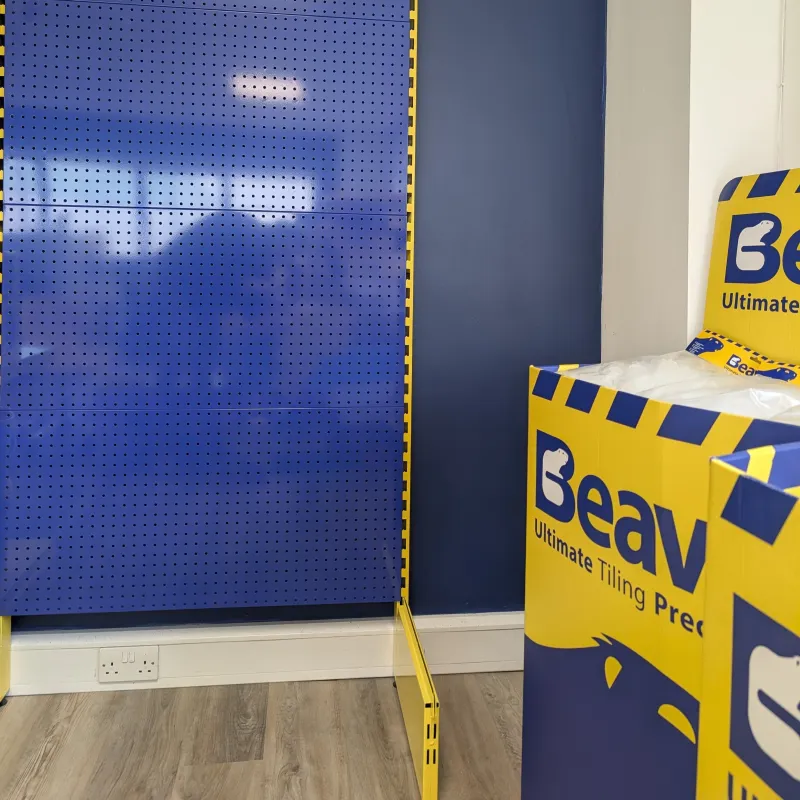 Beava 1m Add on perforated display stand - 1 leg (Part 1of2)