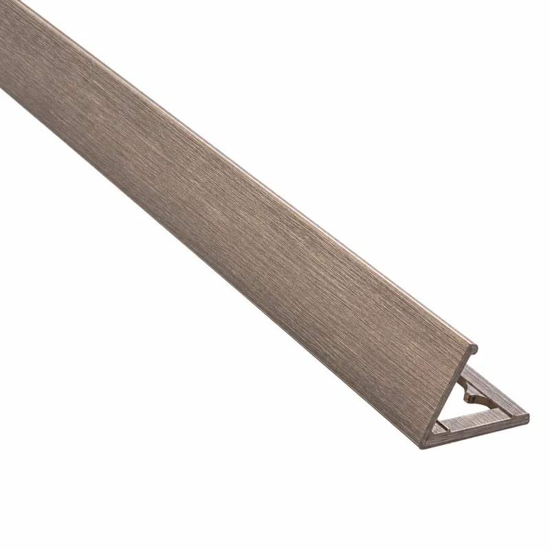 Beava Classic L-Shape Tile Trim Brushed Copper