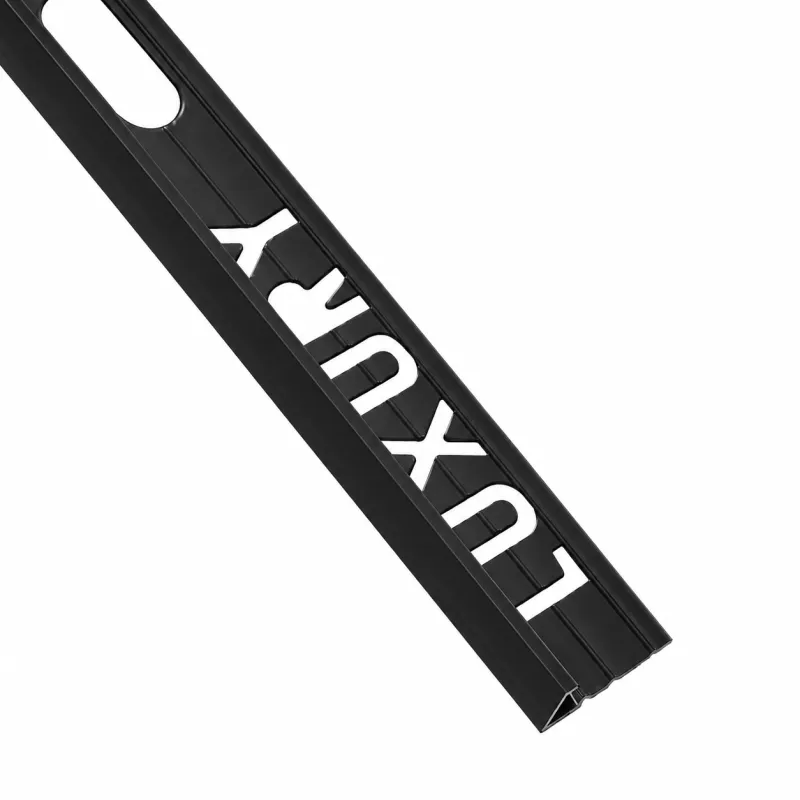 Beava PVC L-Shape Tile Trim Black