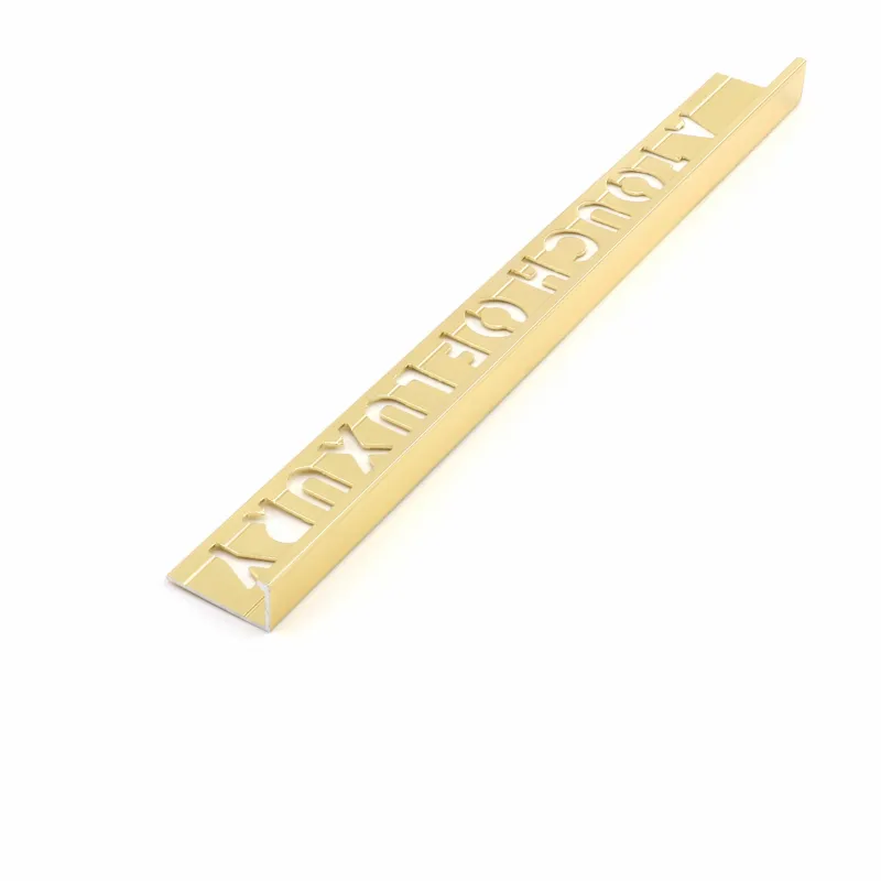 Classic L-Shape Tile Trim Bright Gold -  Beava Direct