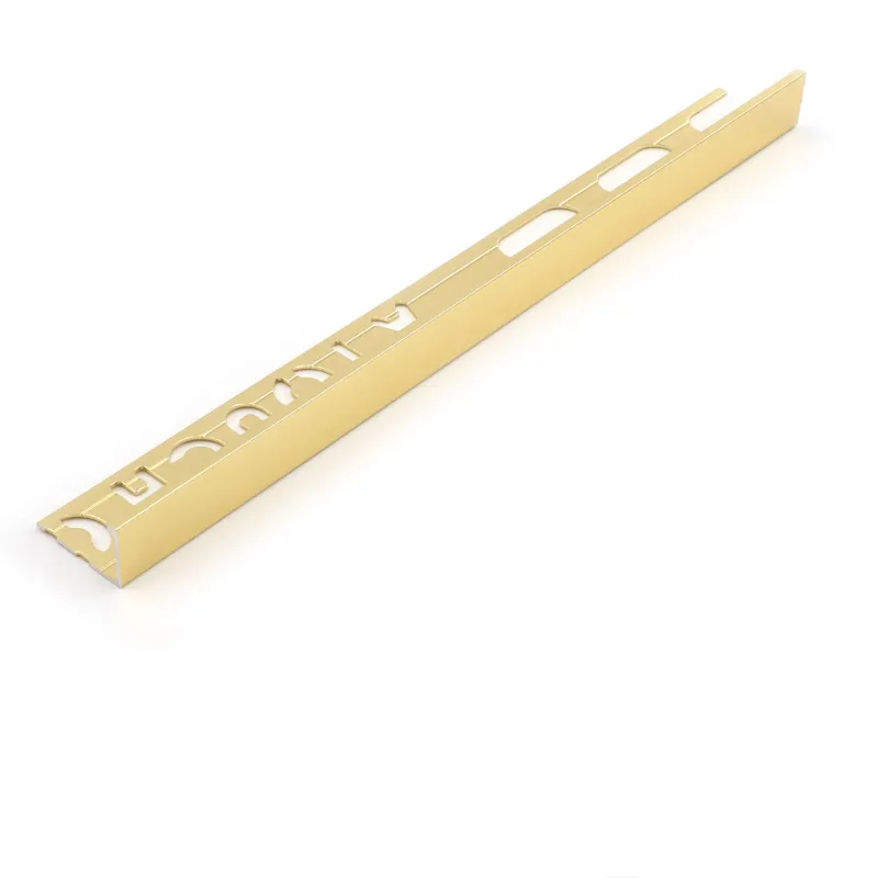 Classic L-Shape Tile Trim Bright Gold -  Beava Direct