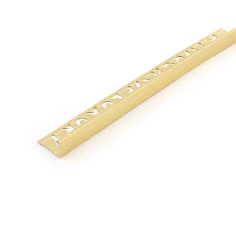 Classic L-Shape Tile Trim Brushed Gold -  Beava Direct