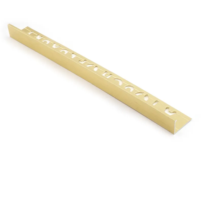 Classic L-Shape Tile Trim Brushed Gold -  Beava Direct