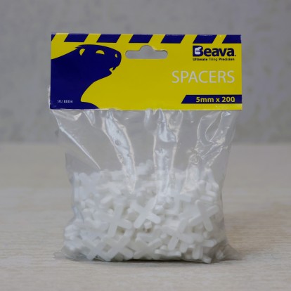 Beava Standard Cross Tile Spacers (Pack of 200) - 5mm