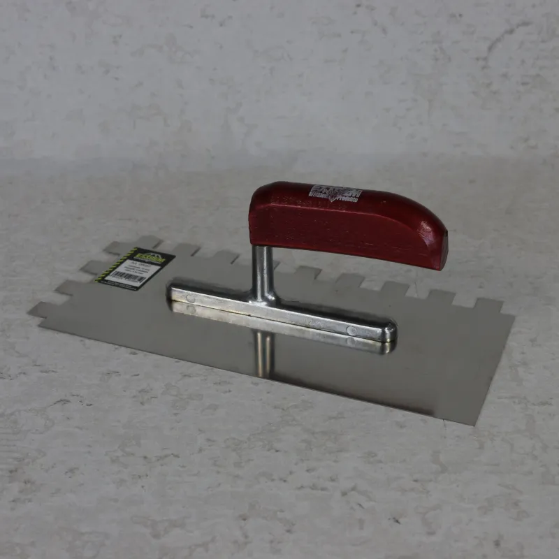Stainless Steel Notched Trowel 15mm x 15mm  -  Beava Direct