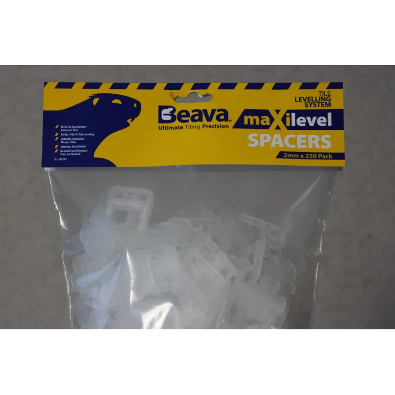 Beava MaxiLevel Spacer 2mm x250 (White)