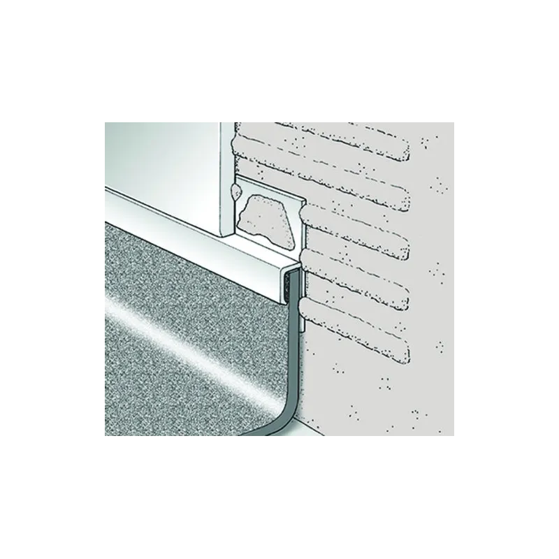 Beava PVC Tile To Vinyl Capping White 7.5mm